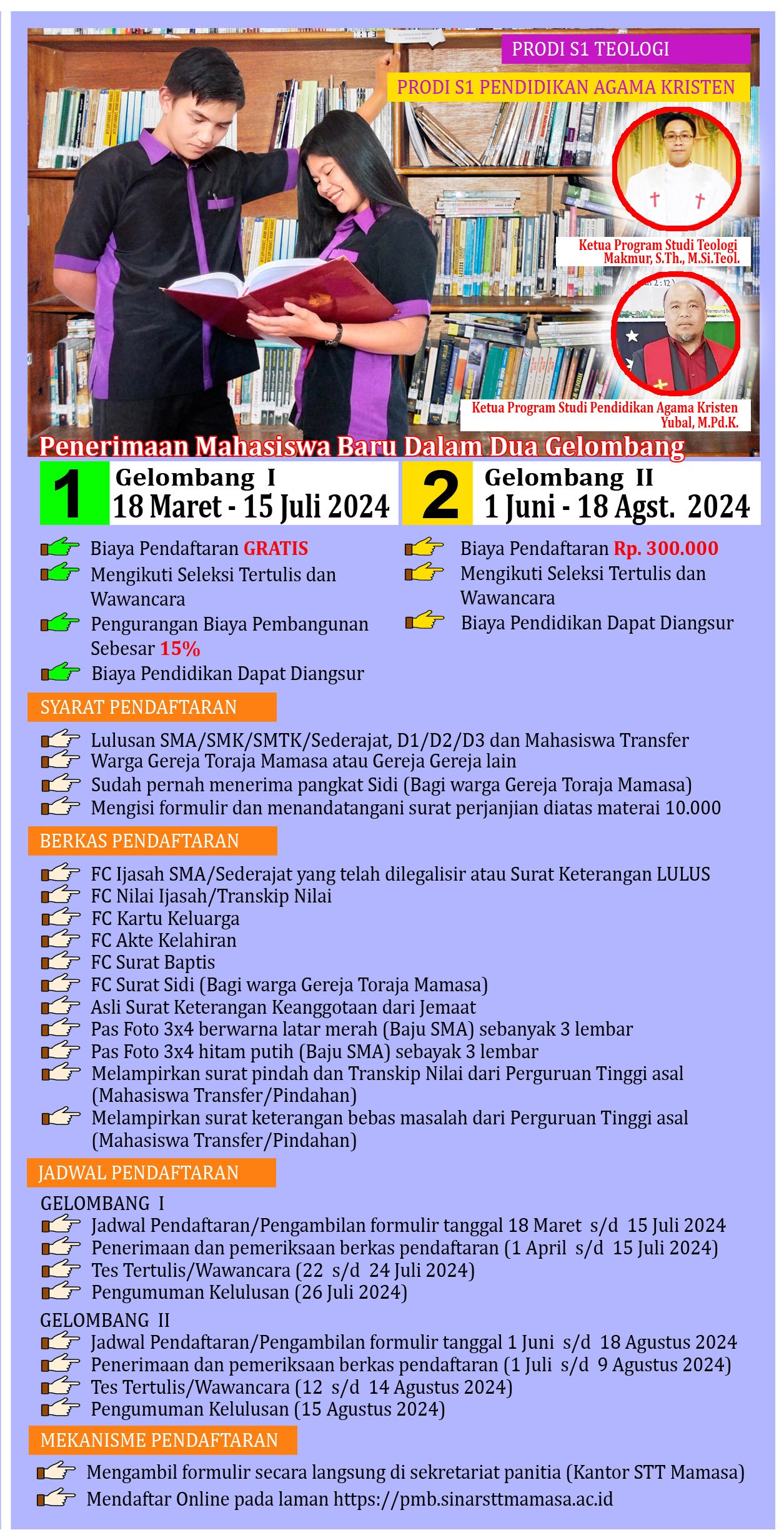 PENERIMAAN MAHASISWA BARU TAHUN AKADEMIK 2024/2025